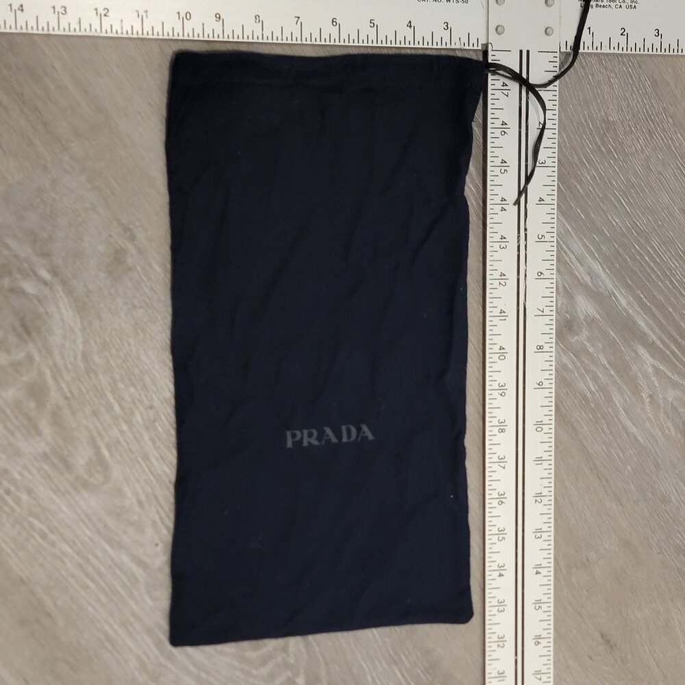 Prada Dust Bag Navy 100% Cotton appox 8x15